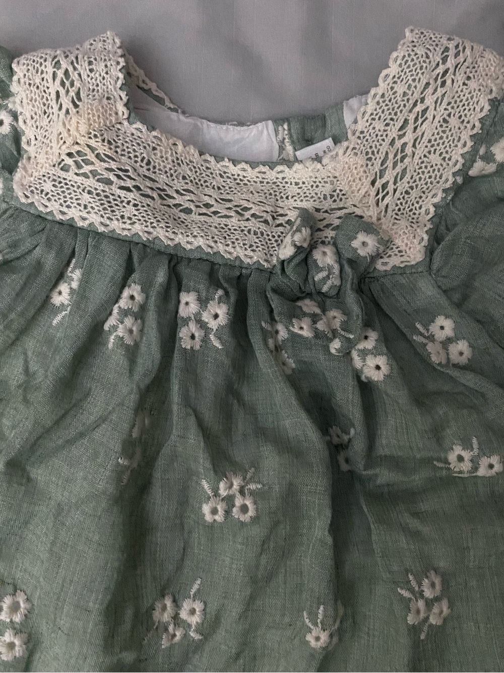 Mayoral Green Floral A-Line Cotton Skirt Set - Picture 2 of 5